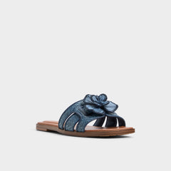 Denim Seaflower Denim Women's Flats - Slide sandal | Aldo