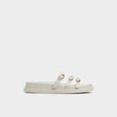 White Zephyra White Women's Footbed sandals - Footbed sandal, Footbed sandal | Aldo