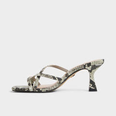 White/Black Calypsa White/Black Women's Animal Prints - Strappy heeled sandal | Aldo