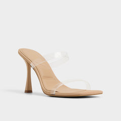 Medium Beige Evalina Medium Beige Women's Heeled sandals - Strappy heeled sandal, Stiletto heel | Aldo