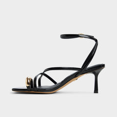 Black Elodiah Black Women's Travel essentials - Strappy heeled sandal, Stiletto heel | Aldo