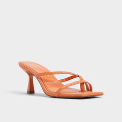 Medium Orange Calypsa Medium Orange Women's Heeled mules - Strappy heeled sandal | Aldo
