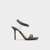 Dark Grey Rosy Dark Grey Women's Strappy sandals - Strappy heeled sandal | Aldo