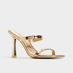 Gold Evalyn in Gold - Strappy heeled sandal, Stiletto heel | Aldo