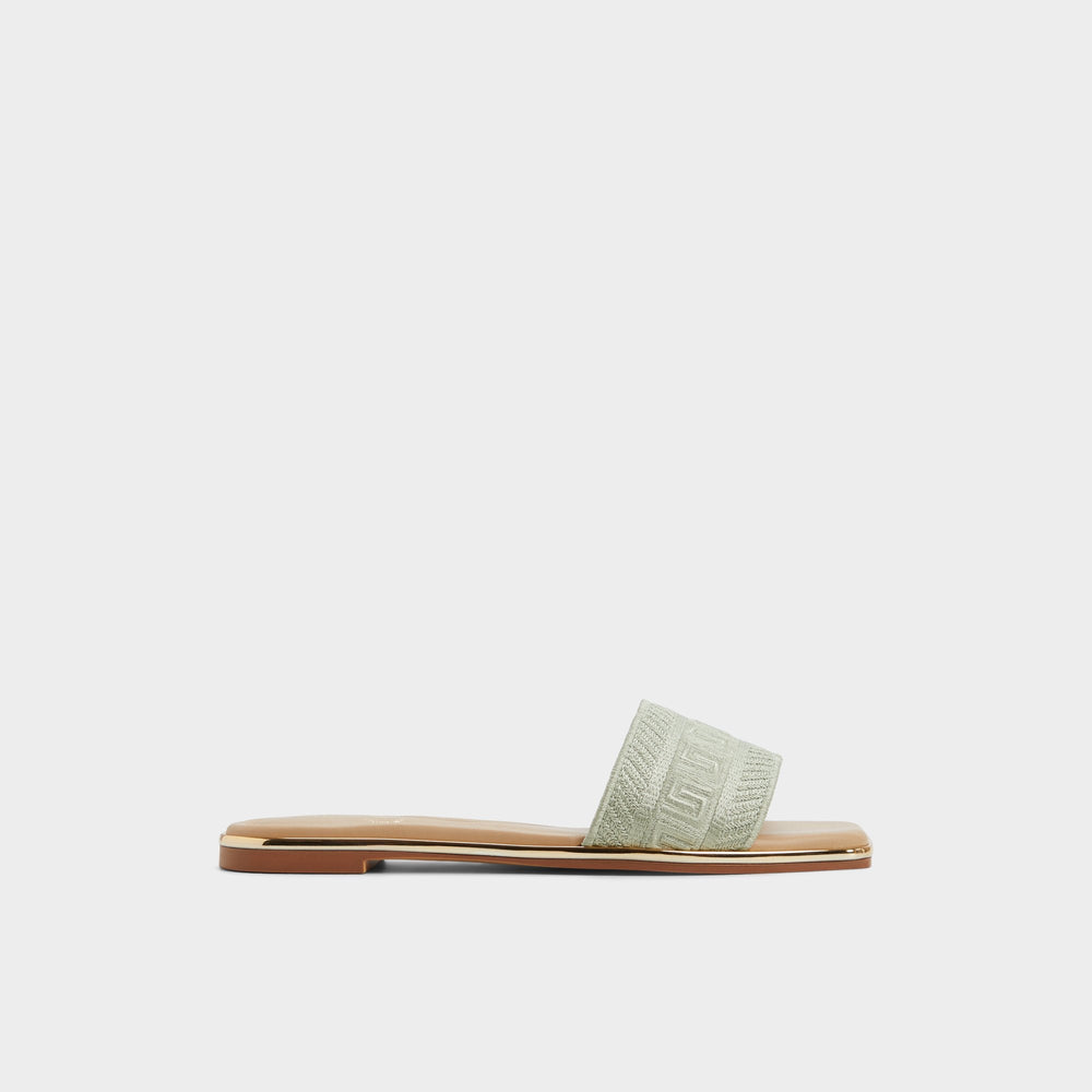 Other Green Oceania-xt Other Green Women's Flats - Slide sandal | Aldo