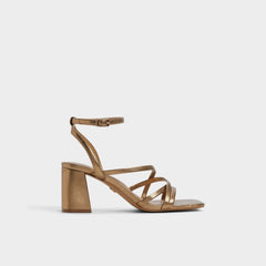 Gold Esther Gold Women's Block heels - Strappy heeled sandal, Block heel | Aldo