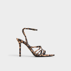 Brown Multi Solania Brown Multi Women's Strappy sandals - Strappy heeled sandal, Stiletto heel | Aldo
