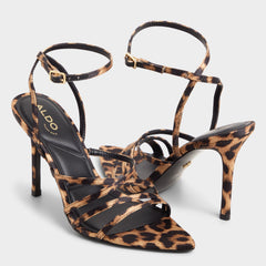 Brown Multi Solania Brown Multi Women's Strappy sandals - Strappy heeled sandal, Stiletto heel | Aldo