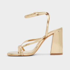 Gold Laurader Gold Women's Block heels - Strappy heeled sandal, Block heel | Aldo