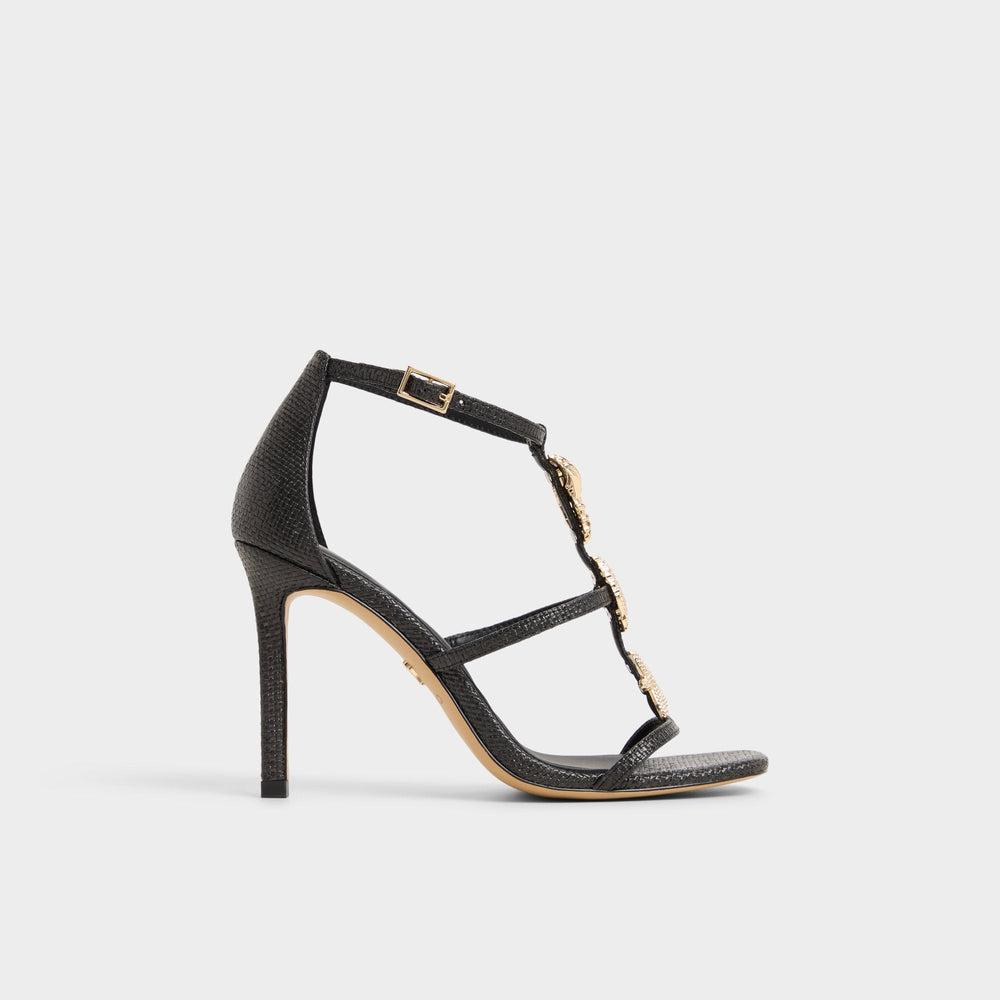 Black Summerdate Black Women's Strappy sandals - Strappy heeled sandal | Aldo
