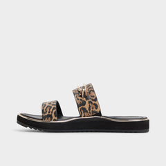 Brown Multi Lagoon Brown Multi Women's Flats - Strappy flat sandal, Footbed sandal | Aldo