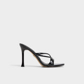 Black Velaia Black Women's Heeled mules - Heeled mule, Stiletto heel | Aldo