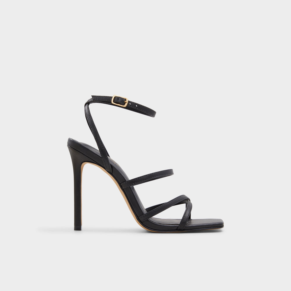 Black Galoi Black Women's Strappy sandals - Strappy heeled sandal | Aldo