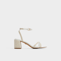 Other White Bouclettie Other White Women's Block heels - Strappy heeled sandal, Block heel | Aldo