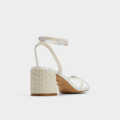 Other White Bouclettie Other White Women's Block heels - Strappy heeled sandal, Block heel | Aldo