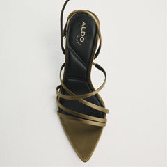 Other Green Solania Other Green Women's Strappy sandals - Strappy heeled sandal, Stiletto heel | Aldo