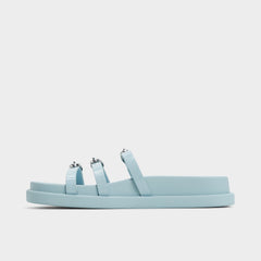 Pastel Blue Zephyra Pastel Blue Women's Footbed sandals - Footbed sandal | Aldo