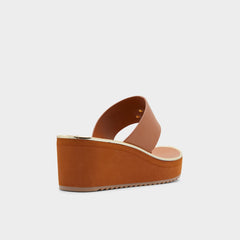 Medium Brown Maesllan Medium Brown Women's Wedges - Wedge sandal, Wedge heel | Aldo