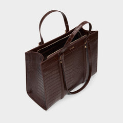 Dark Brown Ninetofivee in Dark Brown - Tote bag | Aldo