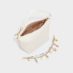White Frankiewoven White Women's Shoulder Bags - Shoulder bag | Aldo