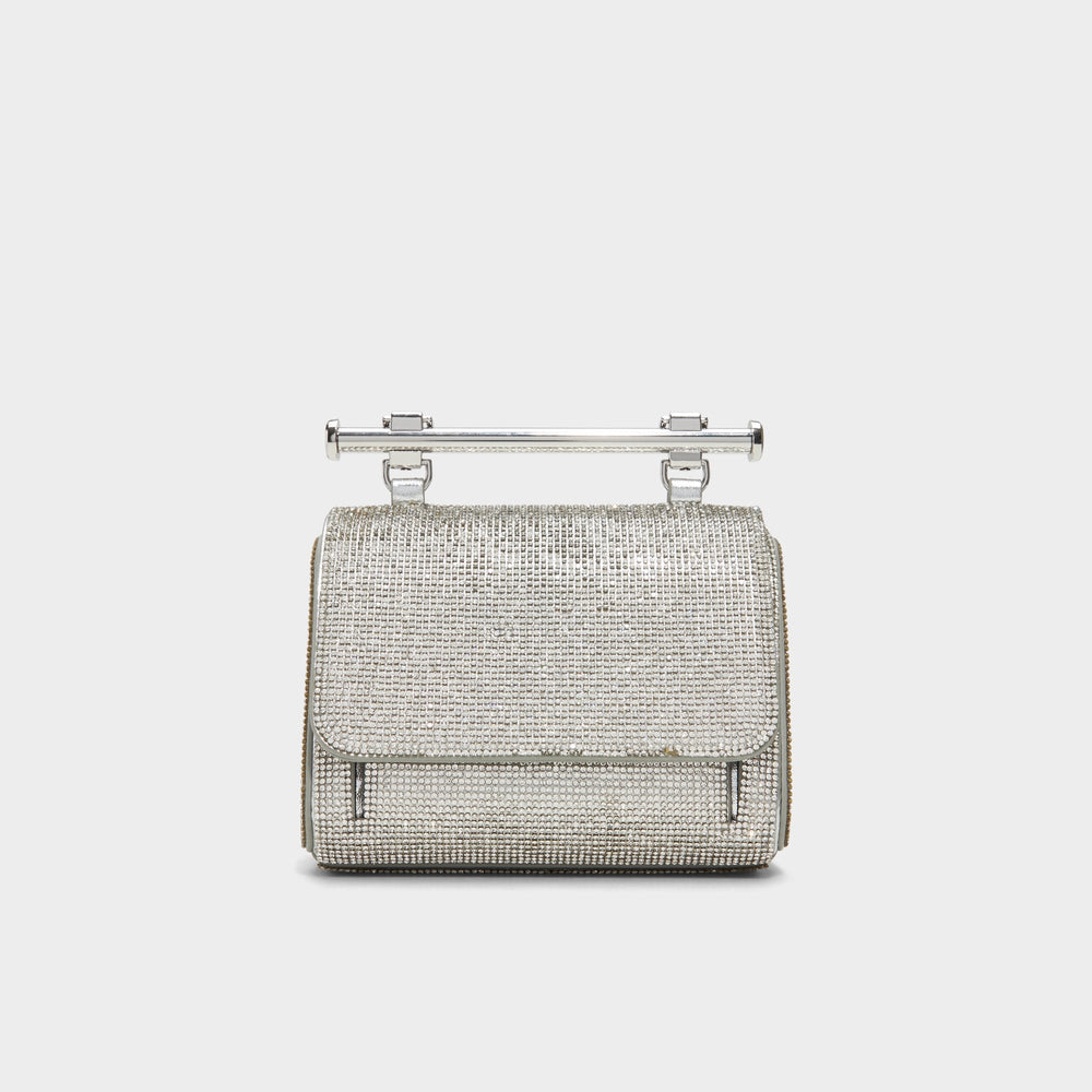Silver Blingchic Silver Women's Clutches & Evening bags - Top handle bag | Aldo