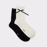 Black/white Cutiebow in Black White - Socks | Aldo
