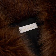 Brown Hazella in Brown - Faux fur jacket | Aldo