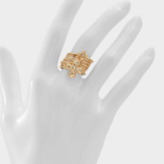 Gold/Clear Multi Kiliwiel Gold/Clear Multi Women's Rings - Multi finger rings | Aldo