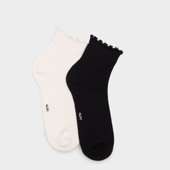 Black/White Frilluxe in Black White - Crew socks | Aldo