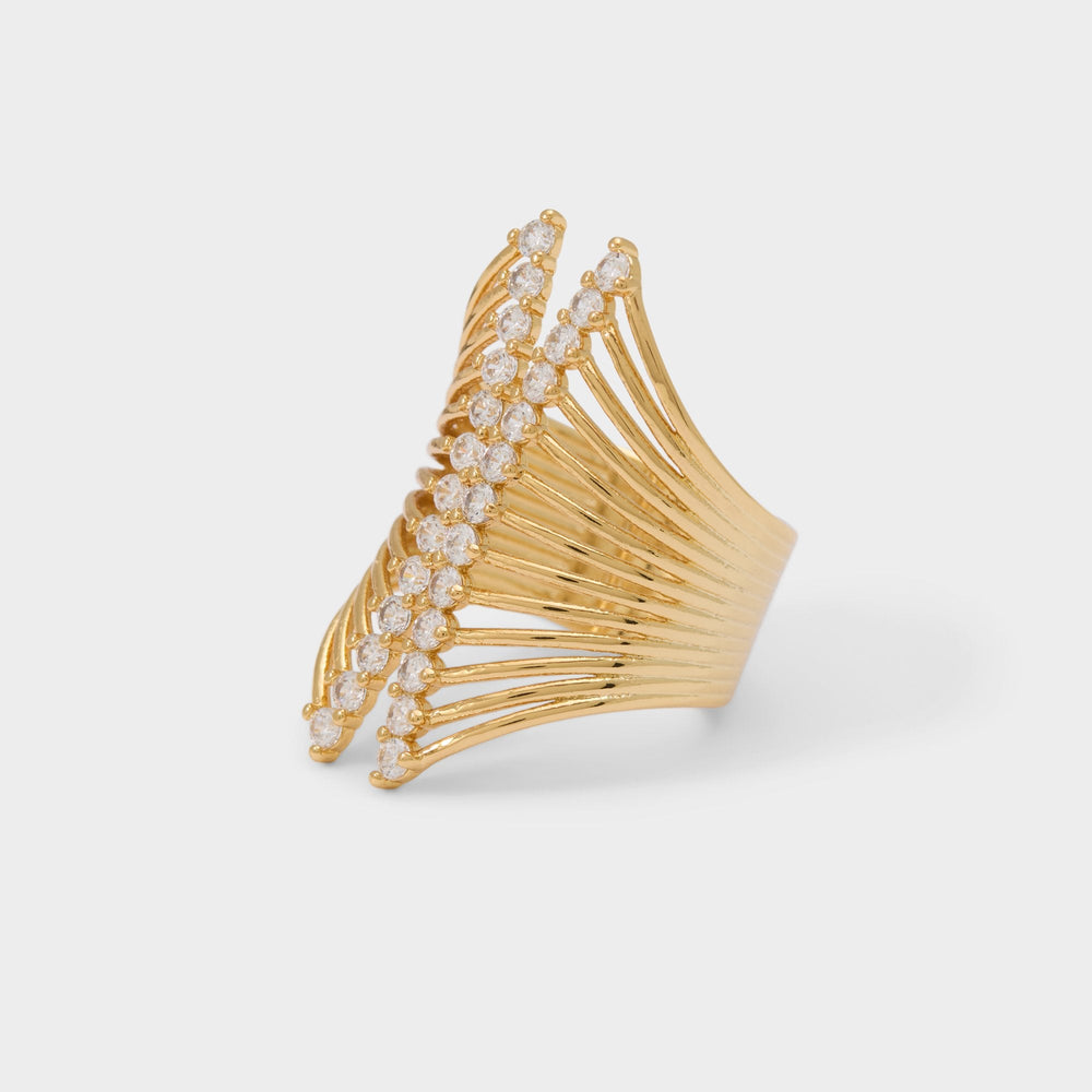 Gold/clear multi Glimmery in Gold Clear Multi - Stackable rings | Aldo