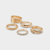 Gold/Clear Multi Lovelanguage Gold/Clear Multi Women's Rings - Ring | Aldo