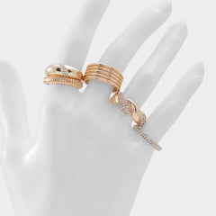 Gold/Clear Multi Lovelanguage Gold/Clear Multi Women's Rings - Ring | Aldo