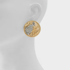 Gold/clear multi Lionesse in Gold Clear Multi - Button earrings | Aldo