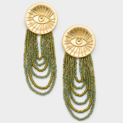 Green Eyeconic in Green - Chandelier earrings | Aldo