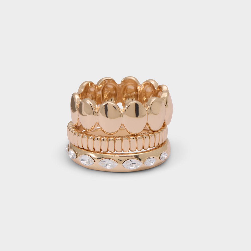 Gold/clear multi Bublle in Gold Clear Multi - Stackable rings | Aldo
