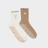Dark beige Pilatesock in Dark Beige - Pilates socks | Aldo