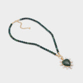 Dark green Preciousheart in Dark Green - Necklace | Aldo