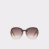 Brown Cortegaca Brown Women's Round - Square sunglasses | Aldo