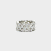 Silver/Clear Multi Nikka Silver/Clear Multi Women's Cubic Zirconia - Ring | Aldo
