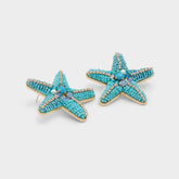 Turquoise Starfishh in Turquoise - Statement earrings | Aldo