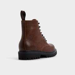 Dark brown Doublezero in Dark Brown - Combat boot, Lug sole | Aldo