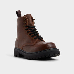 Dark brown Doublezero in Dark Brown - Combat boot, Lug sole | Aldo