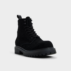 Black Doublezero in Black - Combat boot, Lug sole | Aldo