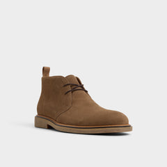 Dark Brown Jefrey Dark Brown Leather Suede Men's Chukka boots - Chukka boot | Aldo