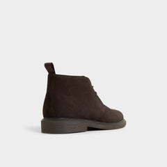 Dark Brown Jefrey Dark Brown Leather Suede Men's Chukka boots - Chukka boot | Aldo