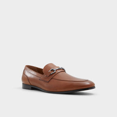Cognac Marinho Cognac Leather Smooth Men's Dress Shoes - Loafer | Aldo