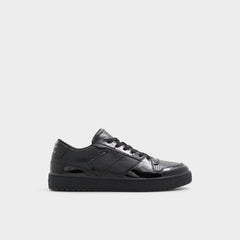 Black Zethan Black Synthetic Patent Men's Low top - Low top sneaker, Cup sole | Aldo