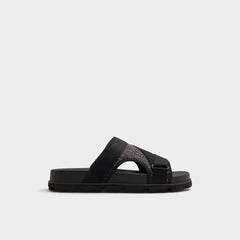 Open black Deniels Open Black Men's Slides - Slide sandal | Aldo