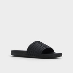 Black Atrani Black Men's Slides - Slide sandal | Aldo