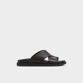Dark brown Darley Dark Brown Men's Sandals & Slides - Strappy flat sandal | Aldo